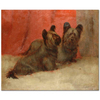 Portrait of two Skye Terriers by Maud Earl as Art Print