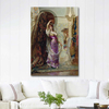 Preparing For The Performance by Edouard Frederic Wilhelm Richter as Art Print