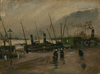 Quay in Antwerp with Ships by Vincent van Gogh as Fine Art Print