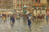 Carlo Brancaccio Yağmurlu Bir Gün Napoli Kanvas Tablo