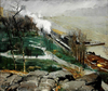George Wesley Bellows Nehir Kıyısında Yağmur Kanvas Tablo