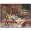 Reclining Odalisque by Ferencz Franz Eisenhut as Art Print