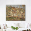 Red Roofs, Corner of a Village, Winter by Camille Pissarro as Art Print