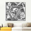 Relativity by Maurits Cornelis Escher as Fine Art Print