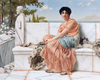 John William Godward Sappho'nun Günü Kanvas Tablo