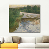 River Landscape by Adolf Kaufmann as Fine Art Print