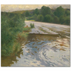 River Landscape by Adolf Kaufmann as Fine Art Print