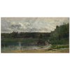Charles Francois Daubigny Ördeklerle Manzara Kanvas Tablo