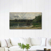 Charles Francois Daubigny Ördeklerle Manzara Kanvas Tablo