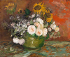 Roses and Sunflowers by Vincent van Gogh as Fine Art Print