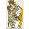 Egon Schiele Sanatçının Eşi ve Küçük Nephev Kanvas Tablo