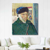 Self Portrait with Bandaged Ear by Vincent van Gogh as Fine Art Print