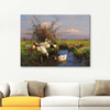 Seven Ducks At The Ditch by Alexander Koester as Fine Art Print