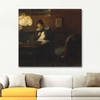 Carl Vilhelm Holsoe Dikiş Diken Kadın Kanvas Tablo