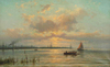 Ships on the Still Sea by Johannes Hermanus Barend Koekkoek