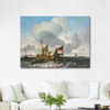 Ships On The Zuiderzee by Ludolf Backhuysen as Fine Art Print