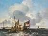 Ships On The Zuiderzee by Ludolf Backhuysen