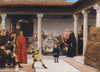 Sir Lawrence Alma Tadema Clovis'in Çocuklarının Eğitimi Kanvas Tablo