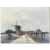 Johan Barthold Jongkind Patenciler Maasluis Kanvas Tablo