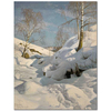 Peder Mørk Mønsted Karlı Manzara (1922) Kanvas Tablo