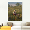 Spring Flowers by Ludwig Knaus as Fine Art Print