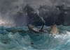 Steamship Marianne in Storm on the Black Sea by Thomas Ender