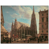 Stephens Cathedral by Rudolf Ritter von Alt as Fine Art Print