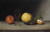 Still Life with Apples, Sherry and Tea Cake by Raphaelle Peale