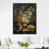 Still Life with Flowers and Fruit by Ottmar Elliger as Fine Art Print