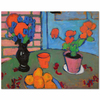 Alexej von Jawlensky Çiçekli ve Portakallı Natürmort Kanvas Tablo