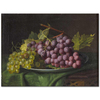 Still Life with Grapes on a Plate by William Hammer as Art Print