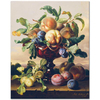 Still life with Peaches and Plums by Anton Hartinger