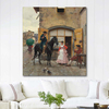 Stopping for a Drink by Raffaello Sorbi as Art Print