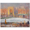 William Glackens Sokak Temizlikçileri Washington Meydanı Kanvas Tablo