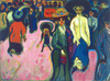 Ernst Ludwig Kirchner Dresden'de Sokak Kanvas Tablo