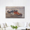 Study for Boarding the Boat Istanbul by Fausto Zonaro as Art Print