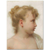 William Adolphe Bouguereau Küçük Kız Başı Etüdü Kanvas Tablo
