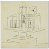 Alberto Giacometti Saray İçin Etüd Kanvas Tablo