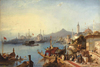 Sultan Abdulmecit Arrives at the Nusretiye Mosque by Jacob Jacobs