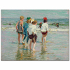 Summer Day Brighton Beach by Edward Henry Potthast as Art Print