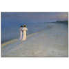 Peder Severin Krøyer Sahilde Yaz Akşamı Kanvas Tablo