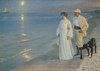 Summer Evening on the Beach at Skagen by Peder Severin Krøyer