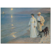 Summer Evening on the Beach at Skagen by Peder Severin Krøyer as Fine Art Print
