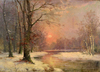 Sunset in Winter by Adolf Kaufmann