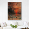 Sunset Over The Fjord by Adelsteen Normann as Art Print