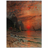 Sunset Over The Fjord by Adelsteen Normann as Art Print