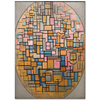 Tableau No III Composition in Oval by Piet Mondrian as Art Print