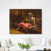 Frederick Arthur Bridgman Şefkatli Dakikalar Kanvas Tablo