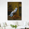 The Artist's Wife and His Setter Dog by Thomas Eakins as Art Print