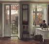 Carl Vilhelm Holsoe Sanatçının Eşi Pencere Kenarında Kanvas Tablo